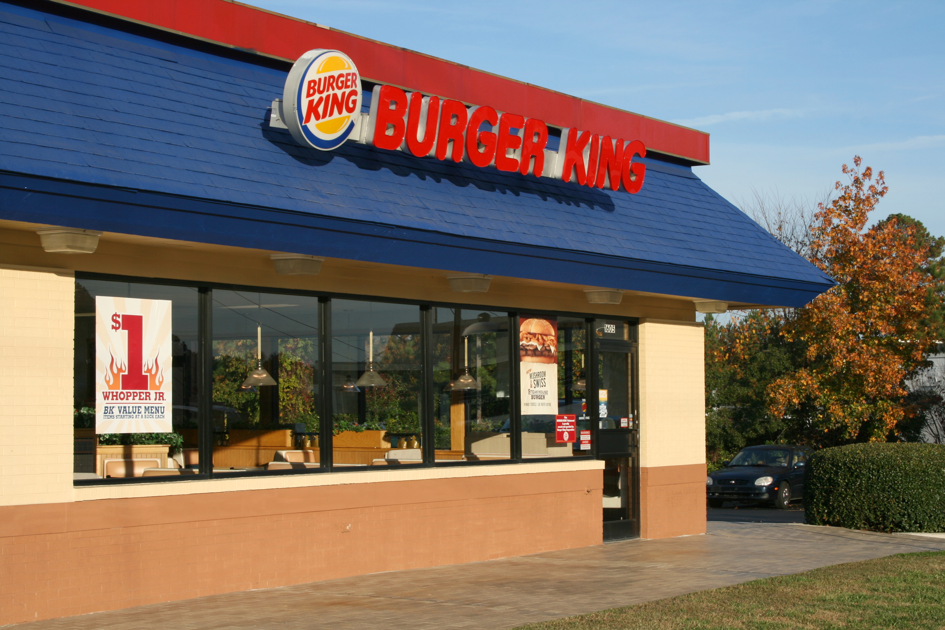 A Burger King Fast Food Restaurant Establishment